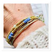 Gouden kralen armbandje Lotte