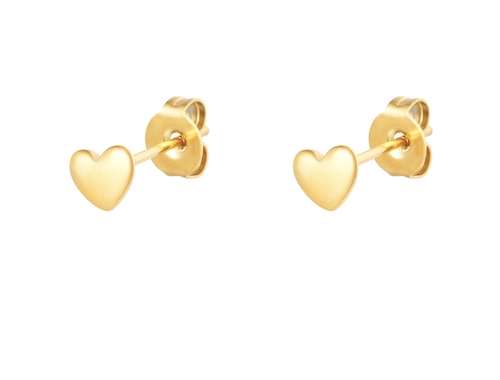 Gouden oorknopjes klein hartje