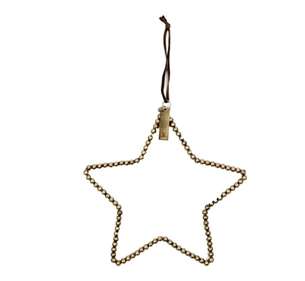 Star beads M antique gold