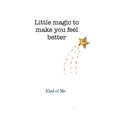 Mini Cadeaukaartje " Little magic to make you feel better "