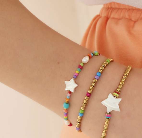 Kleurrijk armbandje Star